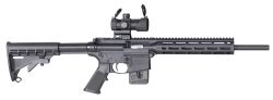Smith & Wesson 12724 M&P15-22 Sport OR *CT, MA, MD, NJ Compliant 22 LR 16.50" 10+1 Black Fixed Black Synthetic Stock Black Polymer Grip Right Hand S&W M&P Red/Green Dot